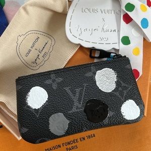 Louis Vuitton x Yayoi Kusama 2023 Pochette Cle zip pouch keychain wallet